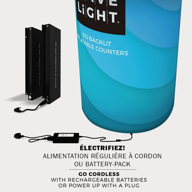 Inflatable Backlit Counter - RECTANGULAR