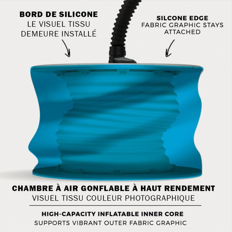 Comptoir lumineux gonflable - RECTANGULAIRE