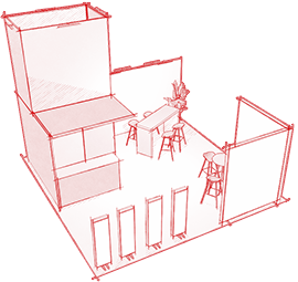 stands sur mesures zone expo